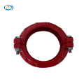 Concrete pump pipe wedge clamp